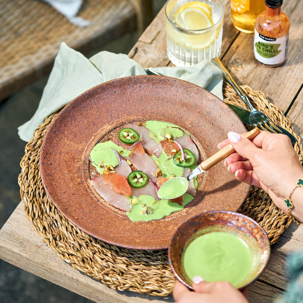 Mango Chilli Ceviche with Green Coconut Chutney